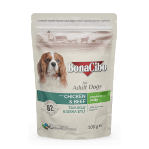 Bonacibo Chicken and Beef Dog Jelly 85 g