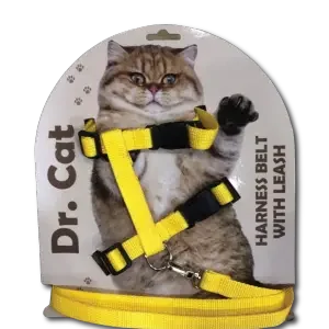 DR CAT CAT HARNESS BELT WITH LEASH